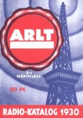 Radio-Katalog 1929/30 Radio-Arlt